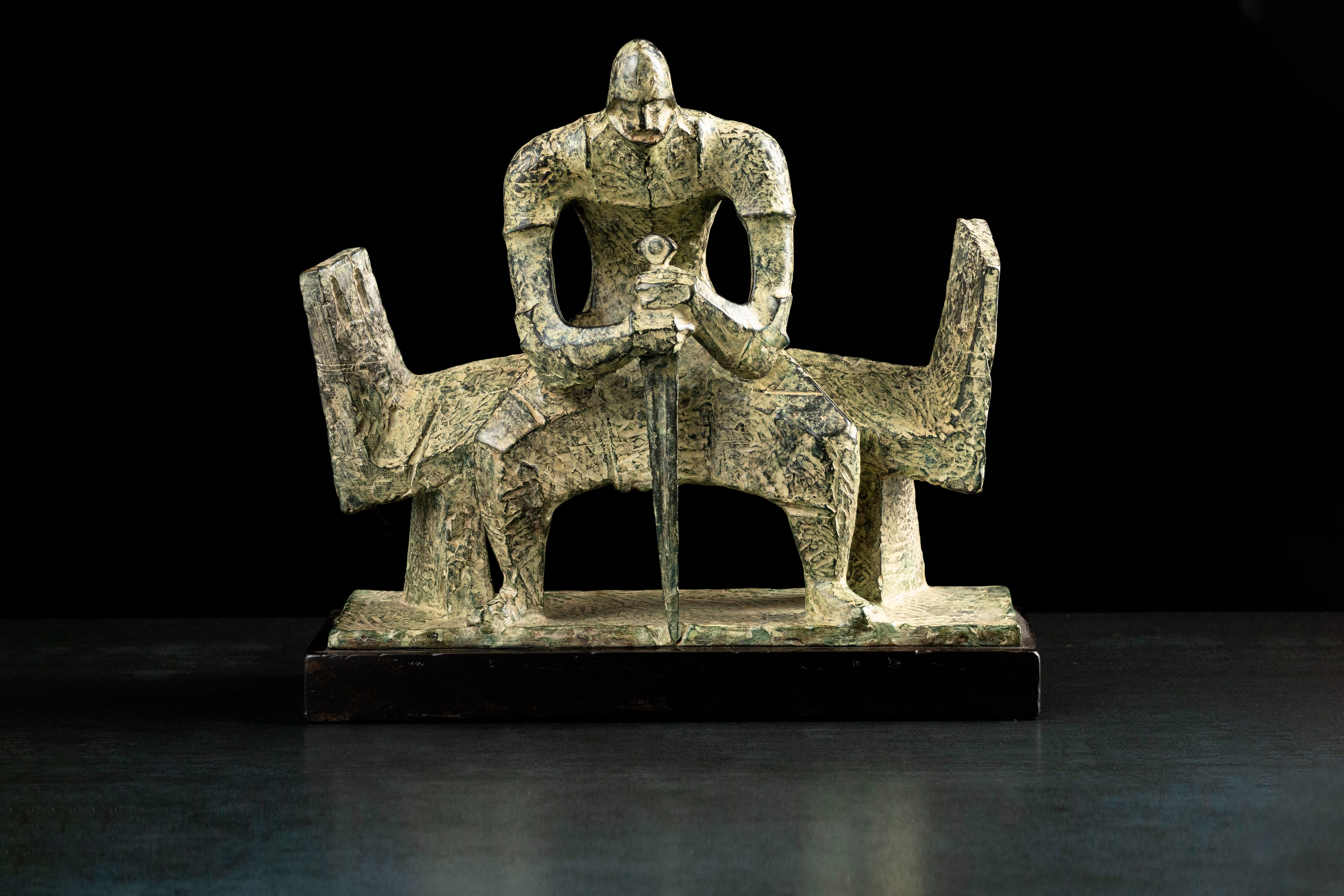 Скульптура «Гедимин» — бронза, 2019. Автор — Сергей Оганов.