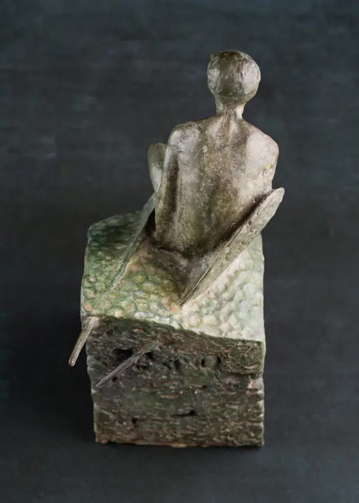 Sculpture “Icarus, edition 2/5”, bronze // 7.9 w x 11.8 h x 6.3 d in // 2025. Artist — Sergei Oganov.